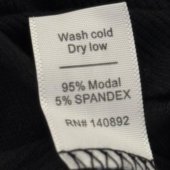 Marine Layer Black Twisted Front Short Sleeve Top Womens sz Medium Modal Blend - Picture 4 of 11